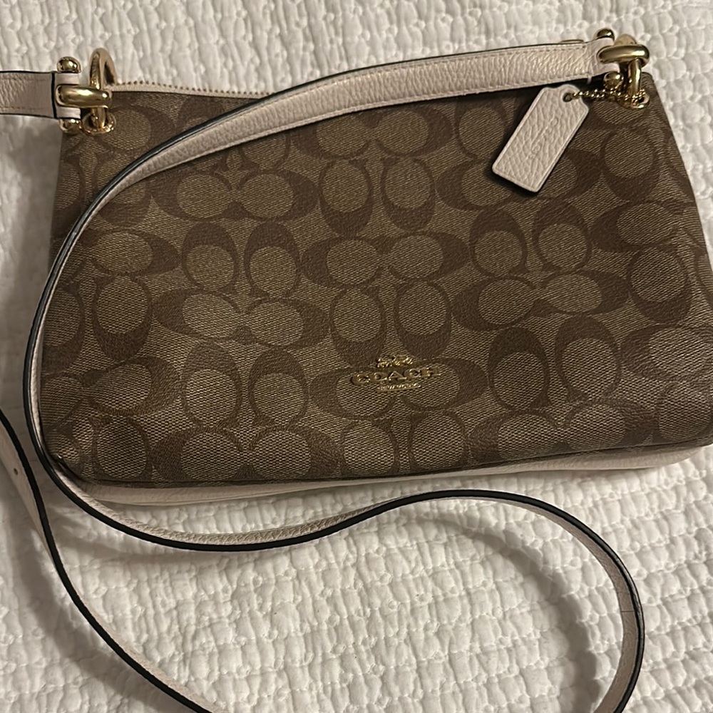 Coach Brown Signature Crossbody Bag